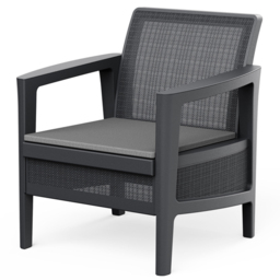 Keter Atlas Graphite 2 Seater Garden Bistro Set - thumbnail 3