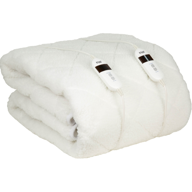 Russell Hobbs Double Sherpa Fleece Electric Blanket with 6 Heat Settings - image 1