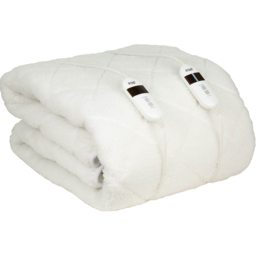 Russell Hobbs Double Sherpa Fleece Electric Blanket with 6 Heat Settings - thumbnail 1