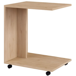 FWStyle Oak Effect Large Mobile Sofa Laptop Table - thumbnail 3