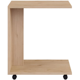 FWStyle Oak Effect Large Mobile Sofa Laptop Table - thumbnail 2