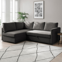 Clare 4 Seater Grey Corner Sofa Bed