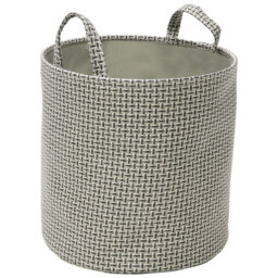 JVL Silva Round Fabric Storage Basket 3 Pack - thumbnail 4
