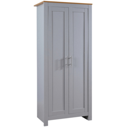 Home Source Camden Grey 2 Door Wardrobe - thumbnail 2