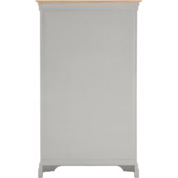 Seconique Bordeaux 3 Shelf Pebble Grey and Oak Tall Bookcase - thumbnail 4