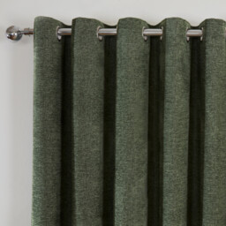 Divante Aspen Green Blackout Eyelet Curtain 168 x 137cm - thumbnail 3