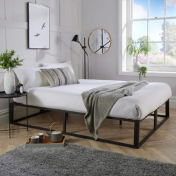 Home Source Black Double Platform Bed - thumbnail 4