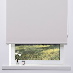 Pearl White Plain Blackout Blinds 120cm - thumbnail 2