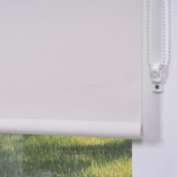 Pearl White Plain Blackout Blinds 120cm - thumbnail 4