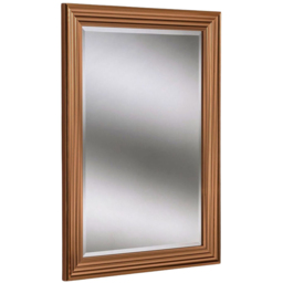 Yearn Copper Ribbed Bevelled Framed Wall Mirror 101 x 73cm