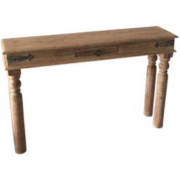 Acacia Home Brown Wooden Console Table - thumbnail 2