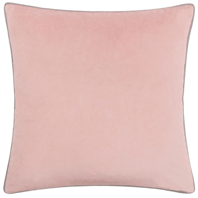 Furn Meridian Velvet Blush and Grey Cushion 45 x 45cm - image 1