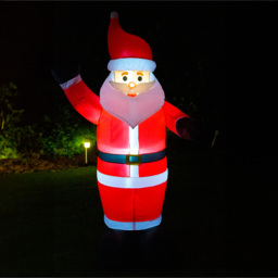 St Helens Inflatable Multicolour Santa Claus LED Christmas Decoration 5.6ft - thumbnail 3
