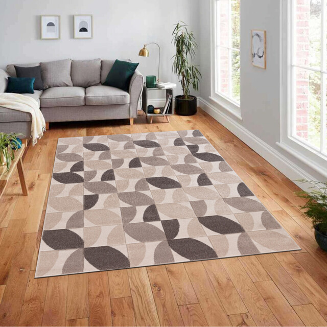 Vera Leaf Natural Rug Neutral - image 1