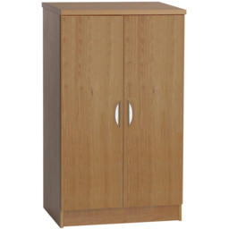 R White Cabinets 2 Door Mid Height English Oak Cupboard - thumbnail 2