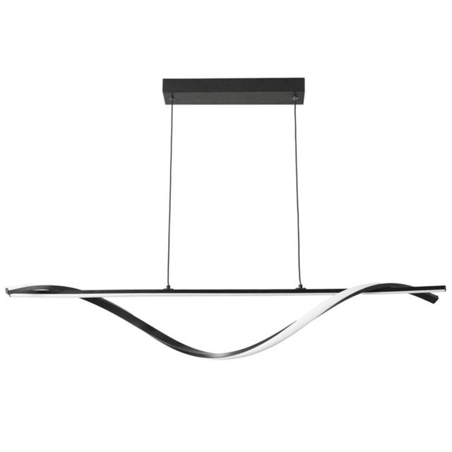 ValueLights Infinity Twisted Bar Black Integrated LED Ceiling Light - image 1