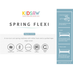 Kidsaw Deluxe Single Sprung Mattress - thumbnail 4