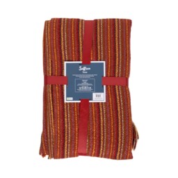 Divante Saffron and Rust Woven Tasselled Throw 200 x 150cm - thumbnail 2