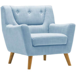 Lambeth Duck Egg Blue Fabric Armchair - thumbnail 2