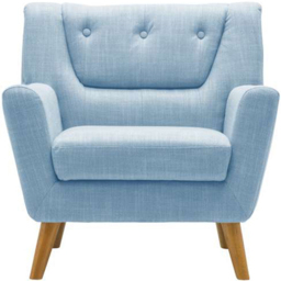 Lambeth Duck Egg Blue Fabric Armchair - thumbnail 3