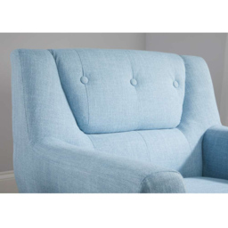 Lambeth Duck Egg Blue Fabric Armchair - thumbnail 4