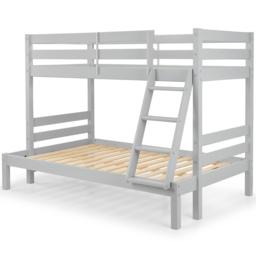 Julian Bowen Merlin Dove Grey Sleeper Bunk Bed - thumbnail 2