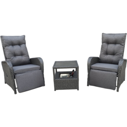 Furniture One 2 Seater Patio Lounge Chair Set with Ice Bucket - thumbnail 2