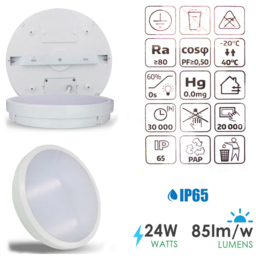 ENER-J 24W 6000K LED Bulkhead Ceiling Light - thumbnail 3