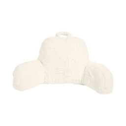 Divante Bow Natural Faux Fur Cuddle Chair - thumbnail 1