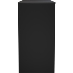 Crowndale Hong Kong 4 Drawer Matt Black Vanity Dressing Table Ready Assembled - thumbnail 4