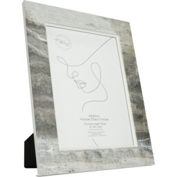 Addison Marble Effect Grey Photo Frame A4 - thumbnail 1