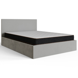GFW Charcoal Grey Double Velvet End Lift Ottoman Bed with Memory Pocket Spring Mattress - thumbnail 4