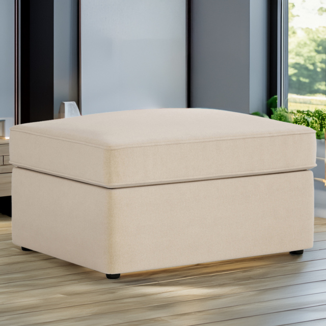 Jay-Be Brushed Twill Linen Footstool Bed with Comfort Mattress - image 1