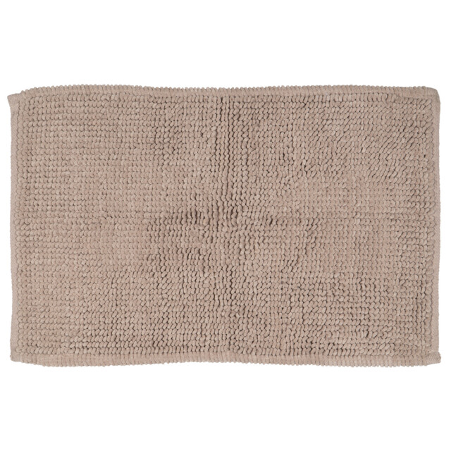 Navy Chunky Bobble Polycotton Bath Mat 50 x 80cm - image 1