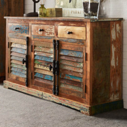 Brooklyn Camea 3 Door 3 Drawer Wooden Sideboard