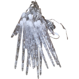 Premier Mains Powered 72 Blue LED Clear Cable Icicle String Light 6.9m - thumbnail 2
