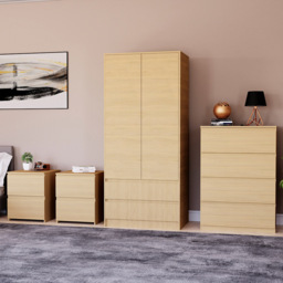 Vida Designs Denver 4 Piece Pine Bedroom Furniture Set