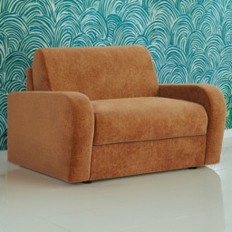 Jay-Be Deco Cosy Chenille Spice Snuggler Sofa Bed with e-Sprung Mattress