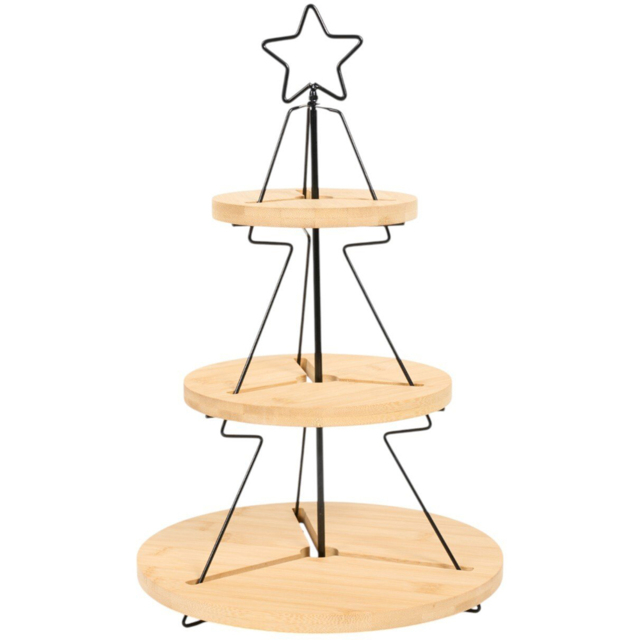 All I Want for Christmas Tree 3 Tier Cake Stand - image 1