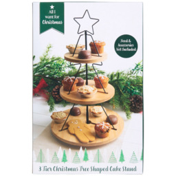 All I Want for Christmas Tree 3 Tier Cake Stand - thumbnail 4