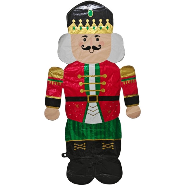 All I Want For Christmas Red Giant Standing Nutcracker Balloon