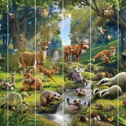 Walltastic Animals of the Forest Wall Mural - thumbnail 2