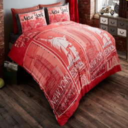 Smart Living Red King Size Inspire Duvet Set - thumbnail 1