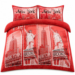 Smart Living Red King Size Inspire Duvet Set - thumbnail 2