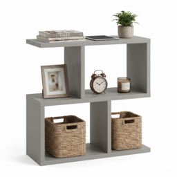 Shefa Line Eden Grey 4 Shelf Side Table - thumbnail 3
