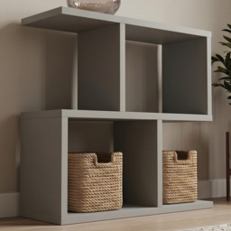 Shefa Line Eden Grey 4 Shelf Side Table
