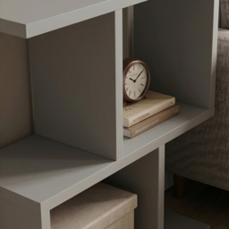 Shefa Line Eden Grey 4 Shelf Side Table - thumbnail 4