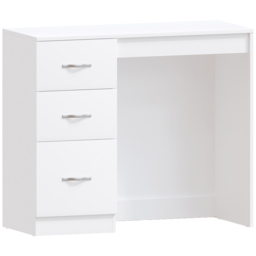 Vida Designs Riano 3 Drawer White Dressing Table - thumbnail 2