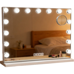 Hollywood LED Wireless Vanity Mirror Silver - thumbnail 1