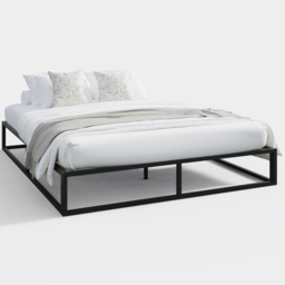 GFW Double Black Platform Bed Frame - thumbnail 2